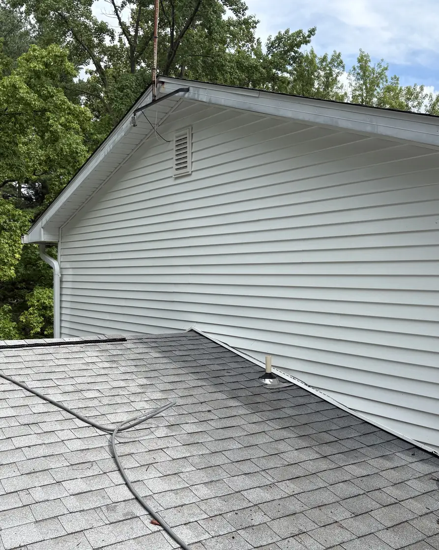Home siding after power washing — clean, bright siding